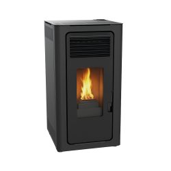 Audax pelletkachel 10 KW Zwart