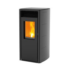 Pelletkachel ARA 8 kW, staal. Kleur: zwart.
