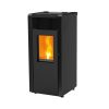 Pelletkachel ASPE 14 kW, staal. Kleur: zwart.
