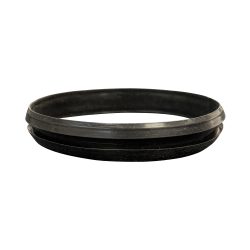 Siliconenring ter afdichting stormkraag zwart 150 mm voor DW 100 mm